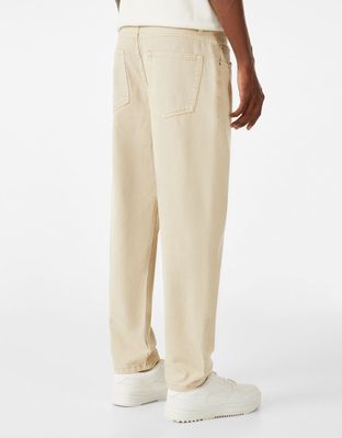 Jean straight vintage coloré