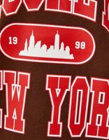 Sweat col rond imprimé varsity