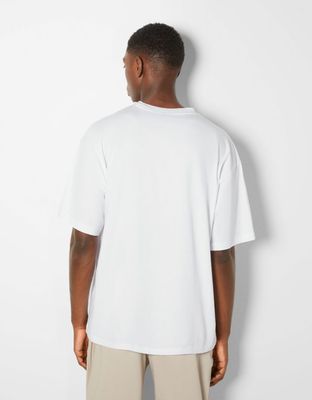 T-shirt manches courtes oversize imprimé logo