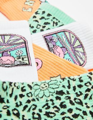 Lot 3 chaussettes imprimé animal