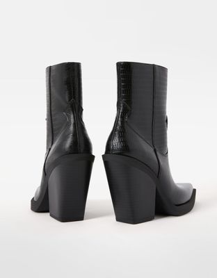 Bottines talon cowboy