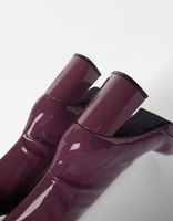 Bottines talon moulantes mini plateforme