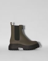 Bottines plates avec bandes élastiques