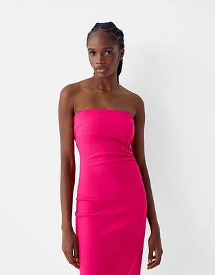 Vestido midi bandeau