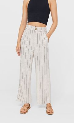 Jupe-culotte rustiques rayures