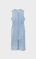 Vestido midi denim slim