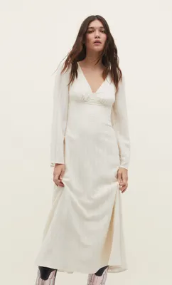 Robe midi avec laçage dans le dos