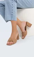 Sandales à talon avec nœud
