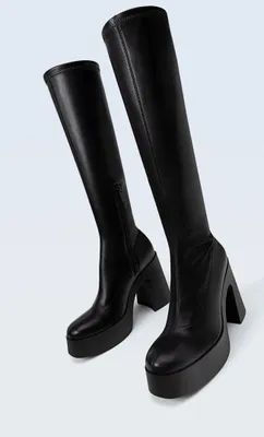 Bottes à talon stretch