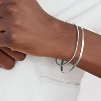 White Gold Diamond Tennis Bracelet | Mejuri