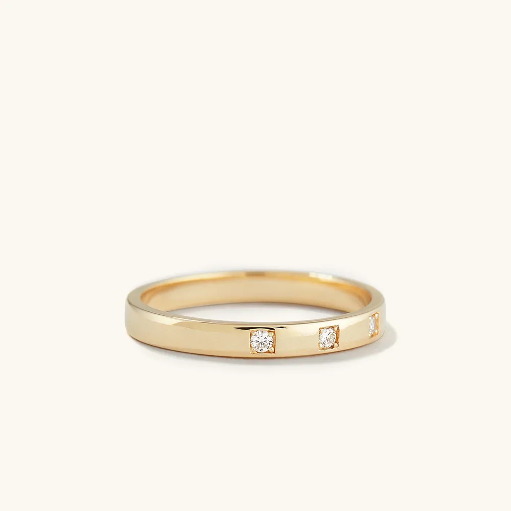 Rose Gold Half Eternity Diamond Ring in Rose Gold | Astley Clarke
