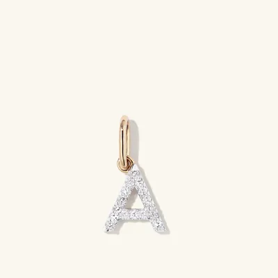 Diamond Initial Necklace 14k Gold | Mejuri