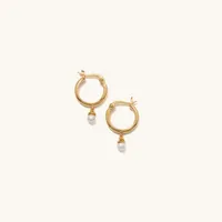 Pearl Hoop Earrings