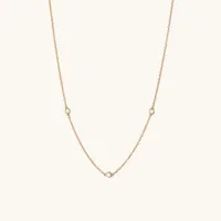 Satellite Necklace - Bezel Strand Necklace in Gold Vermeil | Mejuri