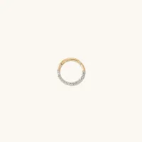 Pavé Diamond Small Cartilage Hoop | Mejuri