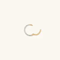 Pavé Diamond Small Cartilage Hoop | Mejuri