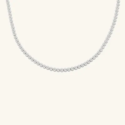 White Gold Diamond Choker Necklace | Mejuri