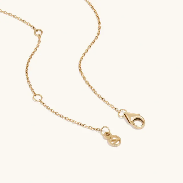 Mejuri Gold Vermeil Mixed Link Chain Charm Necklace