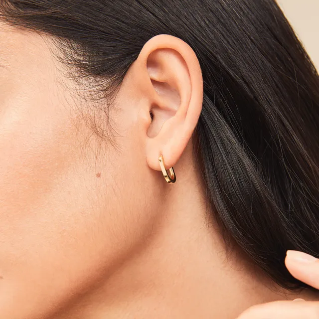 14K Two-Tone Dangle Earrings 001-425-01523 - Gold Earrings, Harris Jeweler
