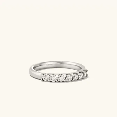 Bold Diamond Half Eternity Ring
