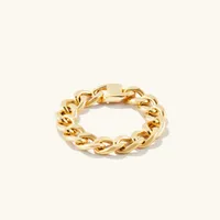 14k Gold Bold Chain Ring | Mejuri