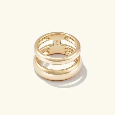 Mejuri Gold Vermeil Bracelets: Dome Cuff Bracelet