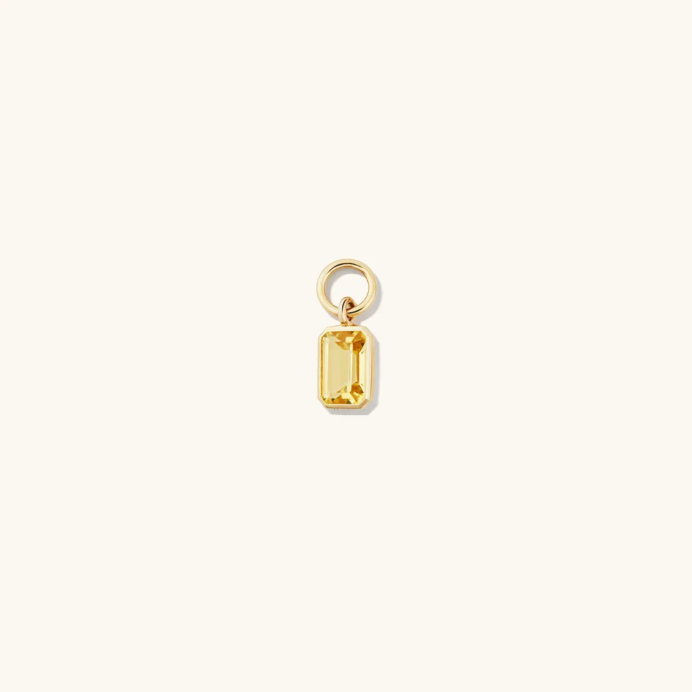 Mejuri 14K Yellow Gold Hoop Charms: Single Pearl Hoop Charm | Pearl