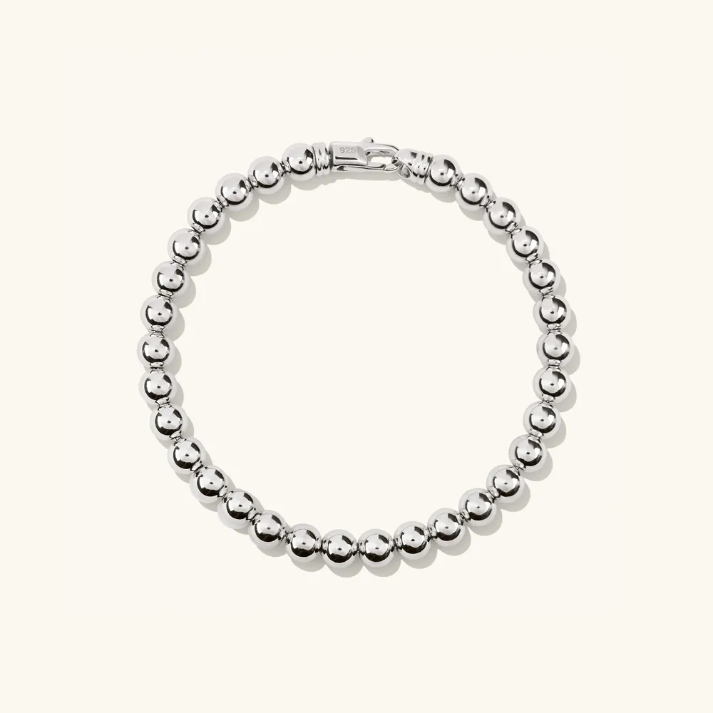 Mejuri Wide Box Chain Sterling Silver Bracelet