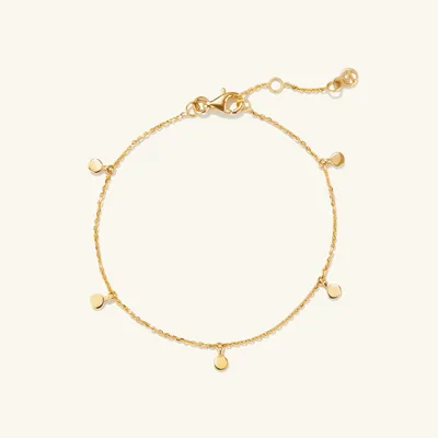 Dot Chain Bracelet : Handcrafted 14k Gold | Mejuri