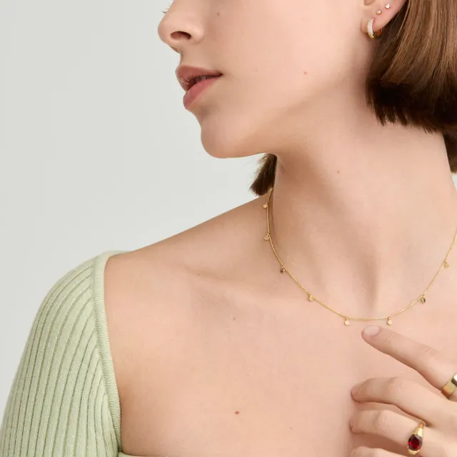 Mejuri 14K Yellow Gold Chain Necklaces: Paperclip Chain Charm Necklace