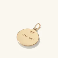 Courage: Evil Eye Coin Pendant : Handcrafted in 14k Gold | Mejuri