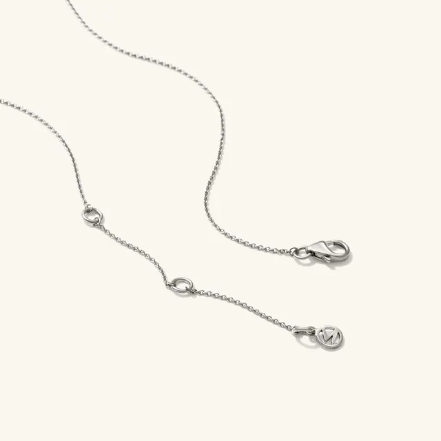 Mejuri Sterling Silver Men's Chain Necklaces: Cable Chain Tag Necklace Silver