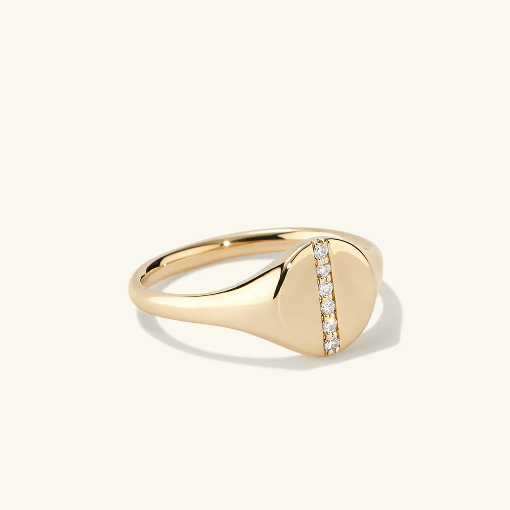 Pave Diamond Signet Ring – 770 Fine Jewelry