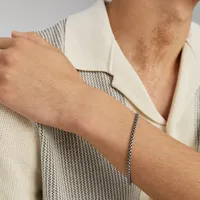 Round Box Chain Bracelet : Handcrafted Titanium | Mejuri