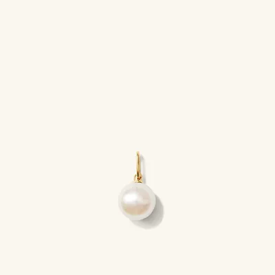 Pearl Drop Charm : Handcrafted in 14k Gold | Mejuri