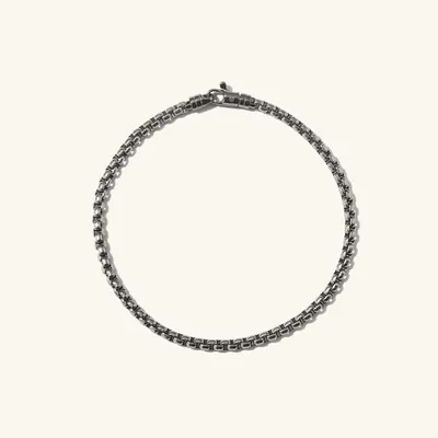 Round Box Chain Bracelet : Handcrafted Titanium | Mejuri