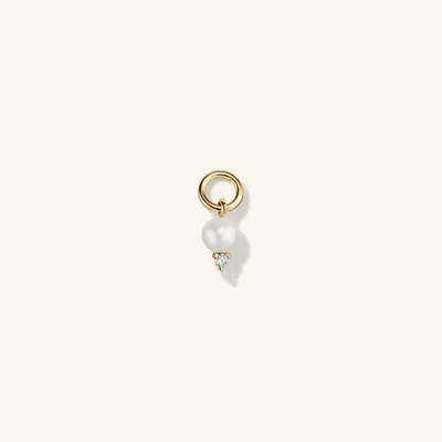 Biwa Pearl Charm : Handcrafted in 14k Gold | Mejuri