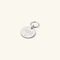 Round Heart Pet Tag : Handcrafted in Stainless Steel | Mejuri