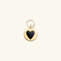 Round Heart Pet Tag : Handcrafted in 24k Gold Plated Stainless Steel | Mejuri