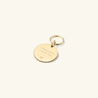 Round Heart Pet Tag : Handcrafted in 24k Gold Plated Stainless Steel | Mejuri