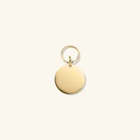 Round Heart Pet Tag : Handcrafted in 24k Gold Plated Stainless Steel | Mejuri