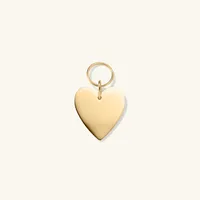 Heart Pet Tag : Handcrafted in 24k Gold Plated Stainless Steel | Mejuri