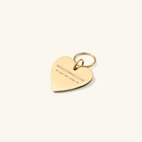 Heart Pet Tag : Handcrafted in 24k Gold Plated Stainless Steel | Mejuri