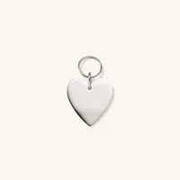 Heart Pet Tag : Handcrafted in Stainless Steel | Mejuri