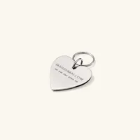 Heart Pet Tag : Handcrafted in Stainless Steel | Mejuri