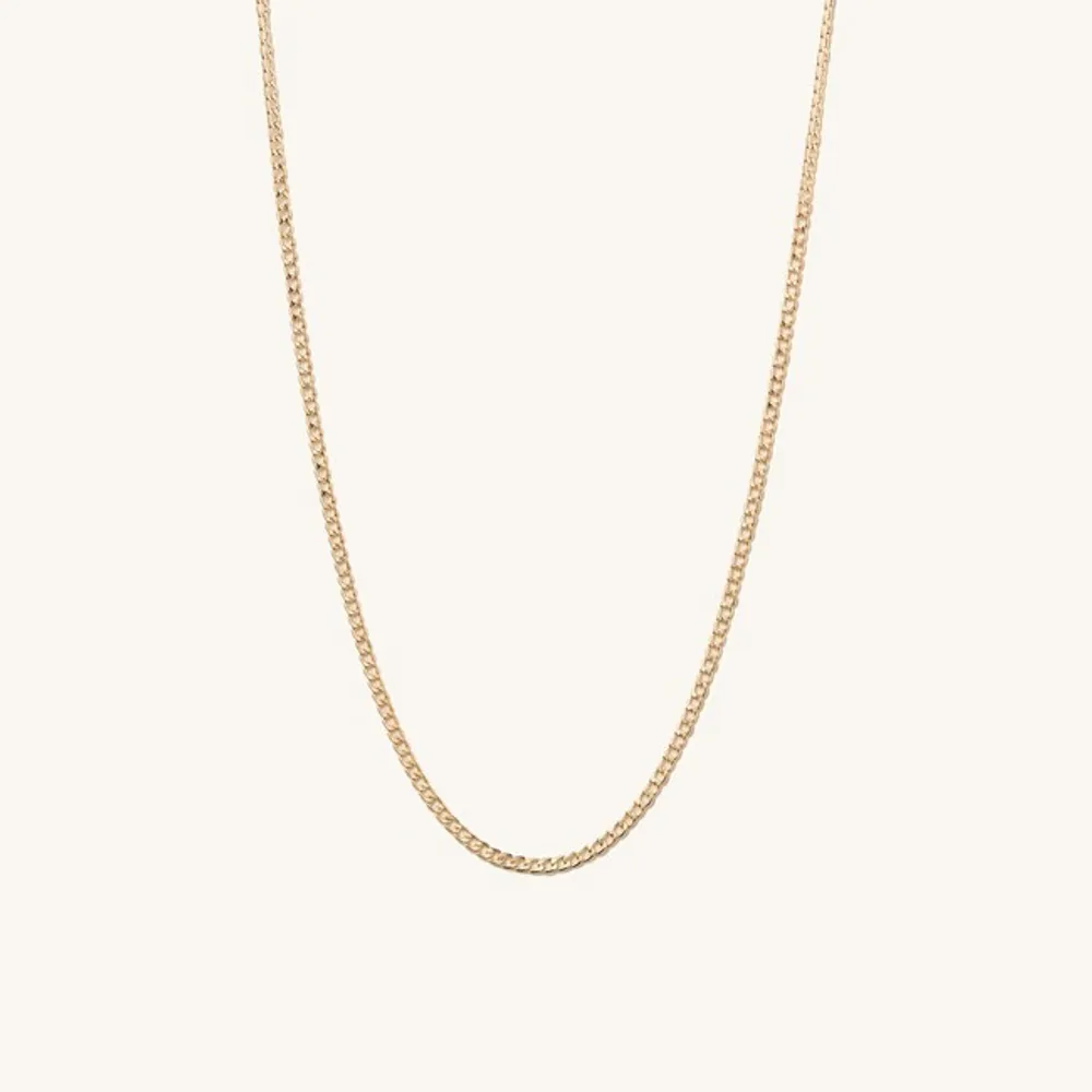 Mejuri 14K Yellow Gold Chain Necklaces: Curb Chain Necklace