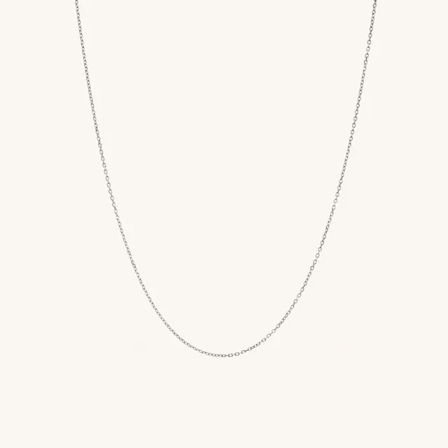 Mejuri Sterling Silver Chain Necklaces: Rope Chain Necklace Silver