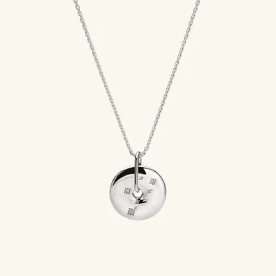 Zodiac Pendant Necklace Taurus : Handcrafted in Sterling Silver | Mejuri