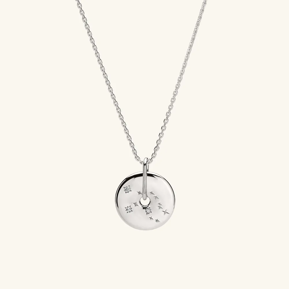 Virgo Zodiac Sign Silver Enamel Necklace at Rs 2399 | Silver Necklace | ID:  25192310348