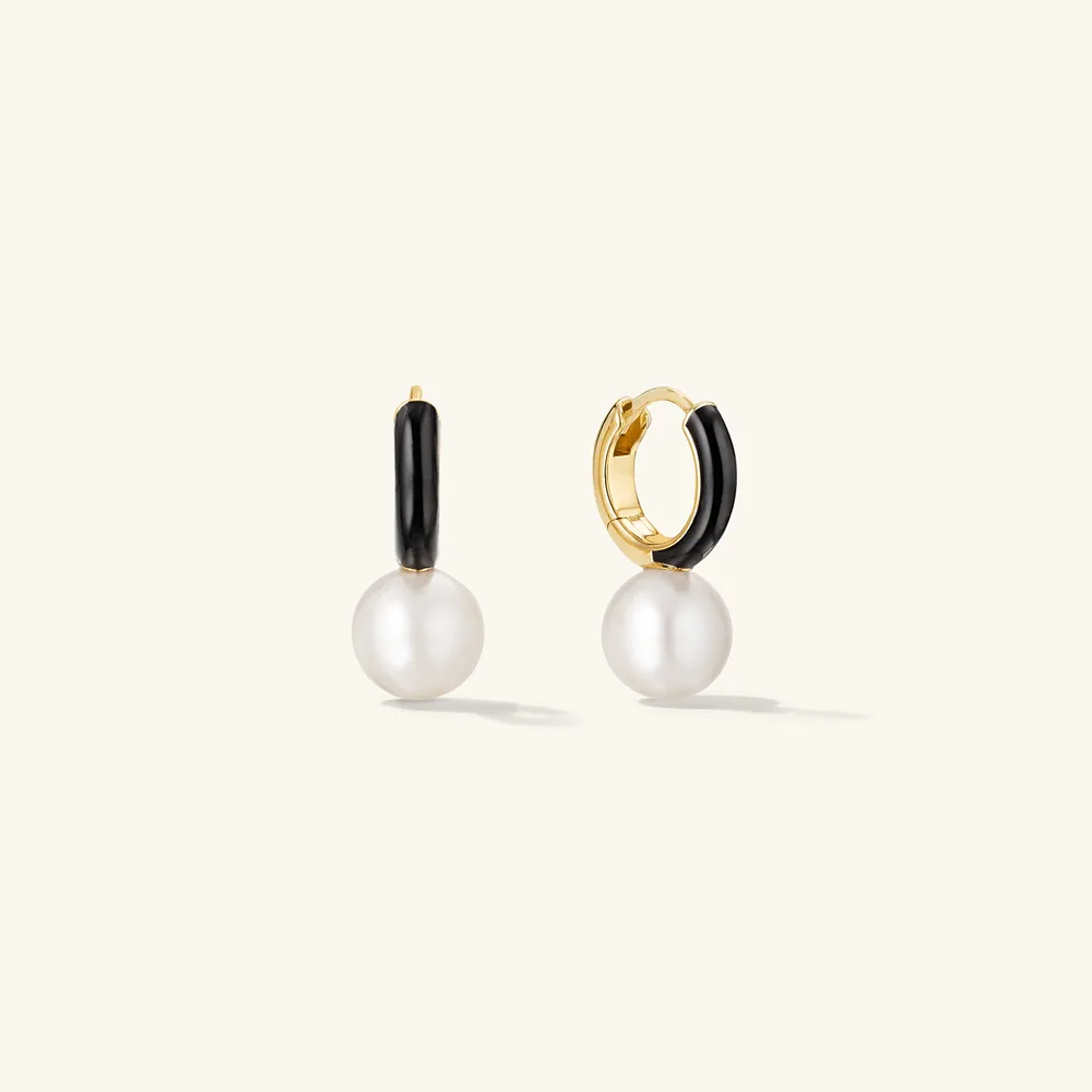 Mejuri Bold Pearl Drop Earrings
